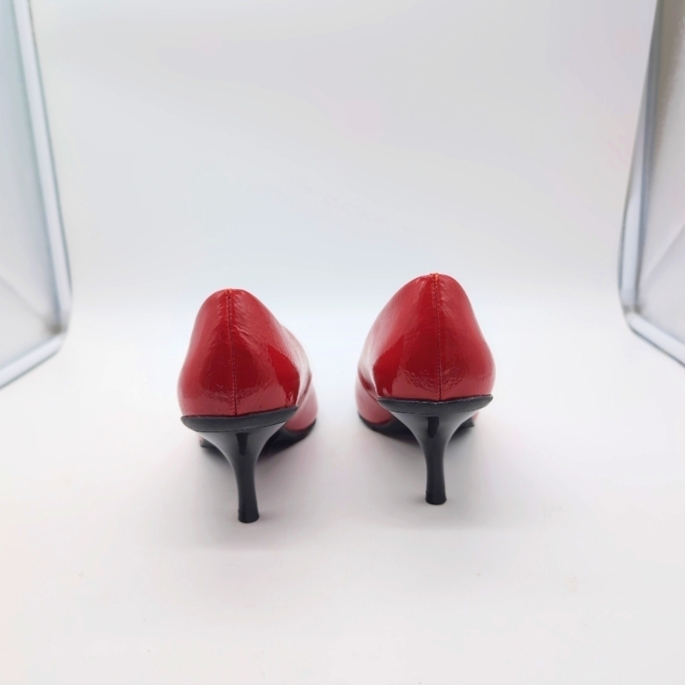 Kenneth Cole Sz 7.5 Red Women's Pumps Heels Lean Hill - Picture 5 of 9
